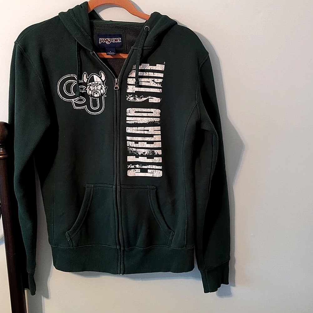 Cleveland State Women's Zip up sweatshirt, Jansport size L